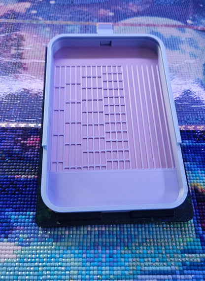 Extra Large/Large Angled Diamond Art Tray Tilt Table, 3D Printed Drill Tray Holder, Ergonomic Angle for Larger Diamond Painting Trays Cosmic Crafts