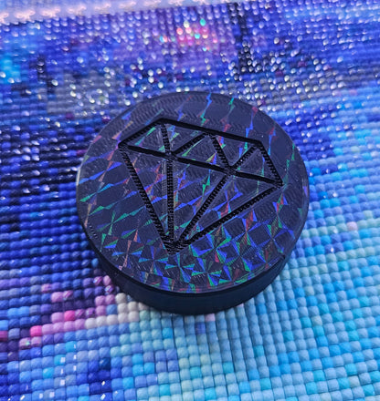 Diamond Painting Wax Container, Easy to Refill, Diamond Art Putty Storage Container, Re-usable 3D Printed Rhinestone Holographic Tack Pot