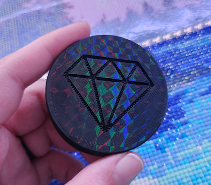 Diamond Painting Wax Container, Easy to Refill, Diamond Art Putty Storage Container, Re-usable 3D Printed Rhinestone Holographic Tack Pot