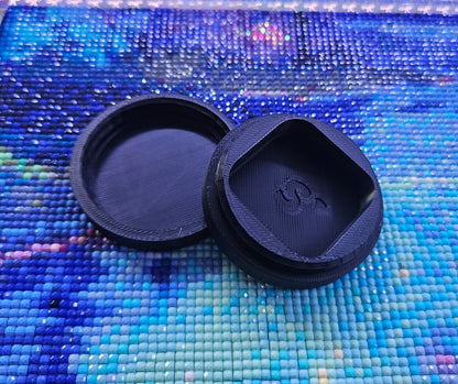 Diamond Painting Wax Container, Easy to Refill, Diamond Art Putty Storage Container, Re-usable 3D Printed Rhinestone Holographic Tack Pot