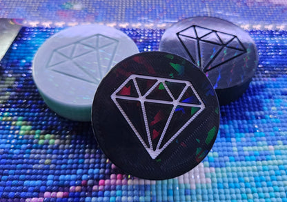 Diamond Painting Wax Container, Easy to Refill, Diamond Art Putty Storage Container, Re-usable 3D Printed Rhinestone Holographic Tack Pot