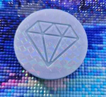 Diamond Painting Wax Container, Easy to Refill, Diamond Art Putty Storage Container, Re-usable 3D Printed Rhinestone Holographic Tack Pot