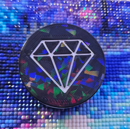 Diamond Painting Wax Container, Easy to Refill, Diamond Art Putty Storage Container, Re-usable 3D Printed Rhinestone Holographic Tack Pot