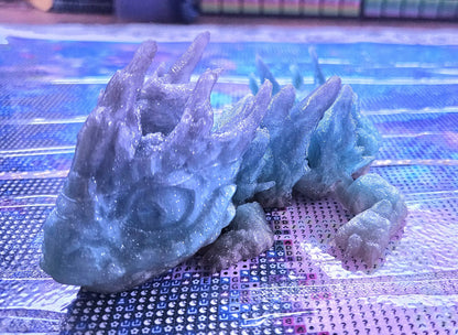 Baby Rock Dragon Flexi, Adorable Articulated 3D Printed Fidget, Fully Articulated, Dragon Lover Gift, Novelty Baby Dragon Toy, Cute Flexi Cosmic Crafts