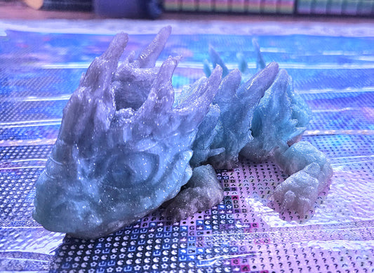 Baby Rock Dragon Flexi, Adorable Articulated 3D Printed Fidget, Fully Articulated, Dragon Lover Gift, Novelty Baby Dragon Toy, Cute Flexi