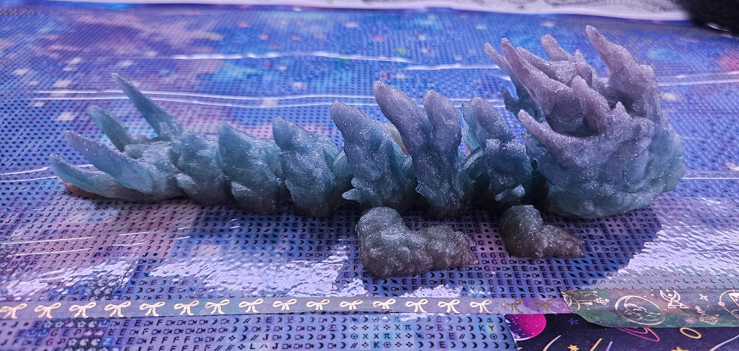 Baby Rock Dragon Flexi, Adorable Articulated 3D Printed Fidget, Fully Articulated, Dragon Lover Gift, Novelty Baby Dragon Toy, Cute Flexi