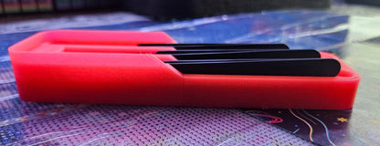 Diamond Painting Tweezers Holder, 3D Printed Craft Desk Organizer, Tool Holder for Diamond Art, Crafting Accessories Storage, Flat 3 Slots Cosmic Crafts