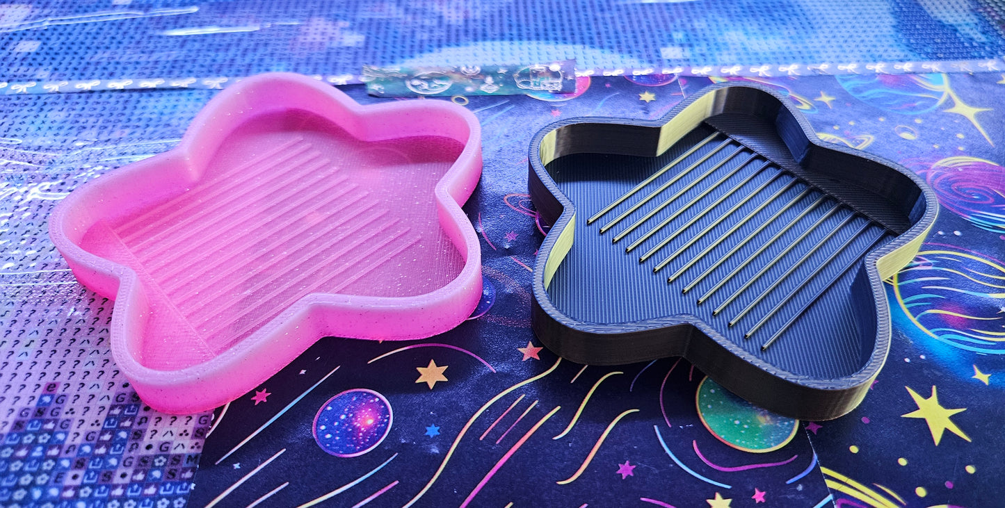 Set of 2 Star Diamond Painting Trays, 3D Printed Novelty Drill Trays, Cute Cosmic Craft Supplies, Diamond Art Accessories, Rhinestone Tool