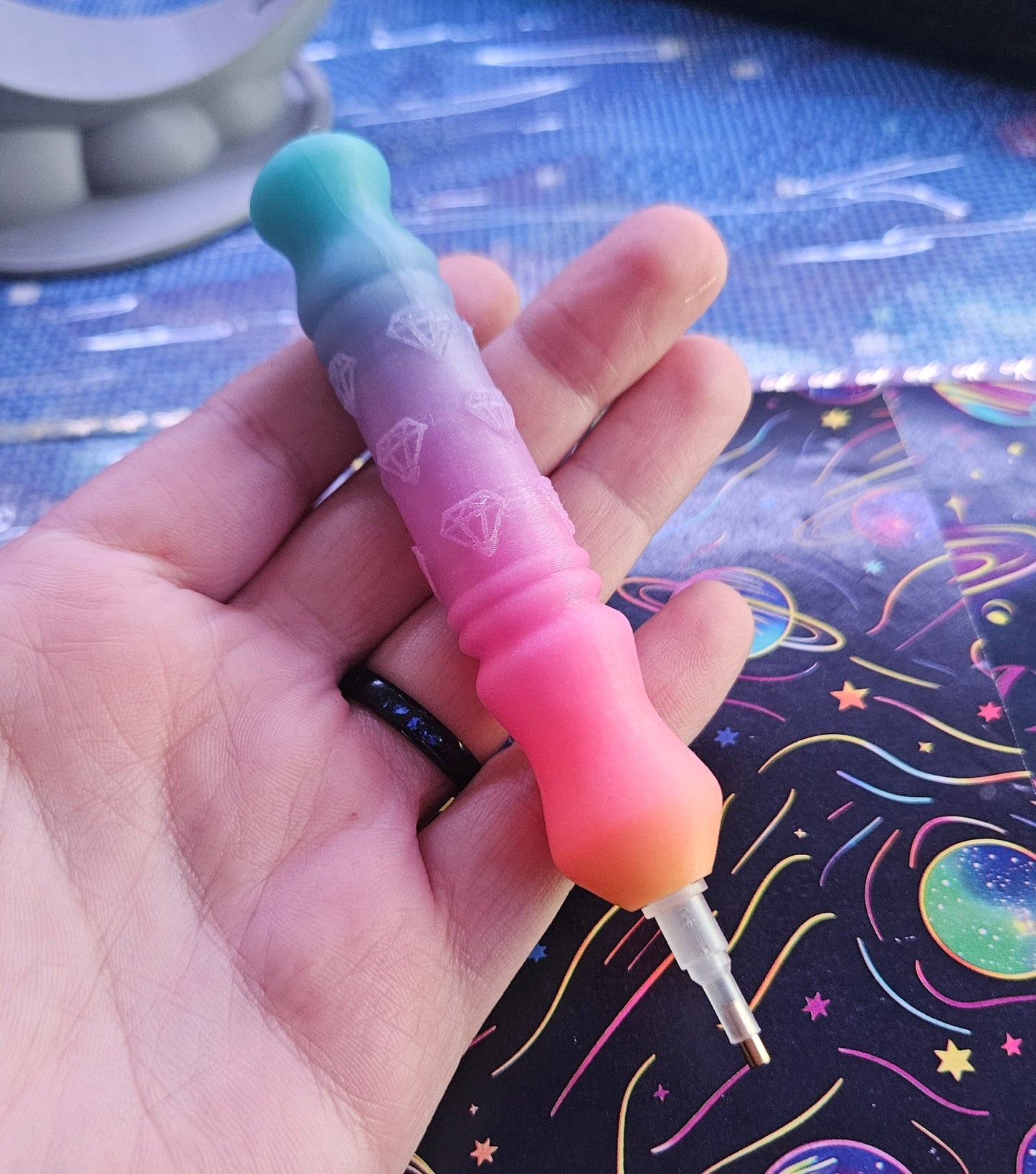 Stylish Diamond Art Pen MINI BLING Style, Lightweight 3D Printed Tool, E-Painter Version Available, Comfortable and Colorful, Diamond Painting Accessory, Rhinestone Painting Pen