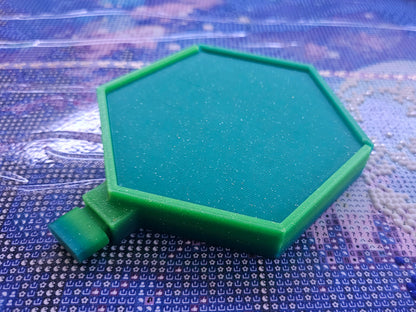 Hexagon Diamond Painting Washi Tray, 3D Printed Drill Tray with Lid & Spout Stopper, Medium Gem Tray, Diamond Art Tool, Rhinestone Storage