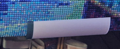 Medium Diamond Painting Canvas Roll Holder, 3D Printed Canvas Tube with Slot, Works with Table Clamps, Unfinished Canvas Protector