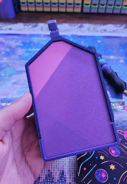 Diamond Painting Tray with Skinny Spout, Slide-On Lid & Stopper, 3D Printed Drill Organizer, Rhinestone Craft Accessory, Gem Art Storage Cosmic Crafts