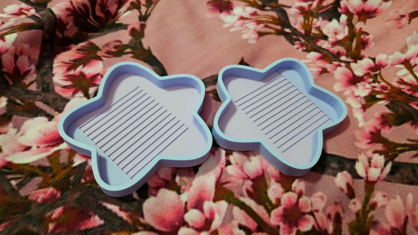 Set of 2 Star Diamond Painting Trays, 3D Printed Novelty Drill Trays, Cute Cosmic Craft Supplies, Diamond Art Accessories, Rhinestone Tool