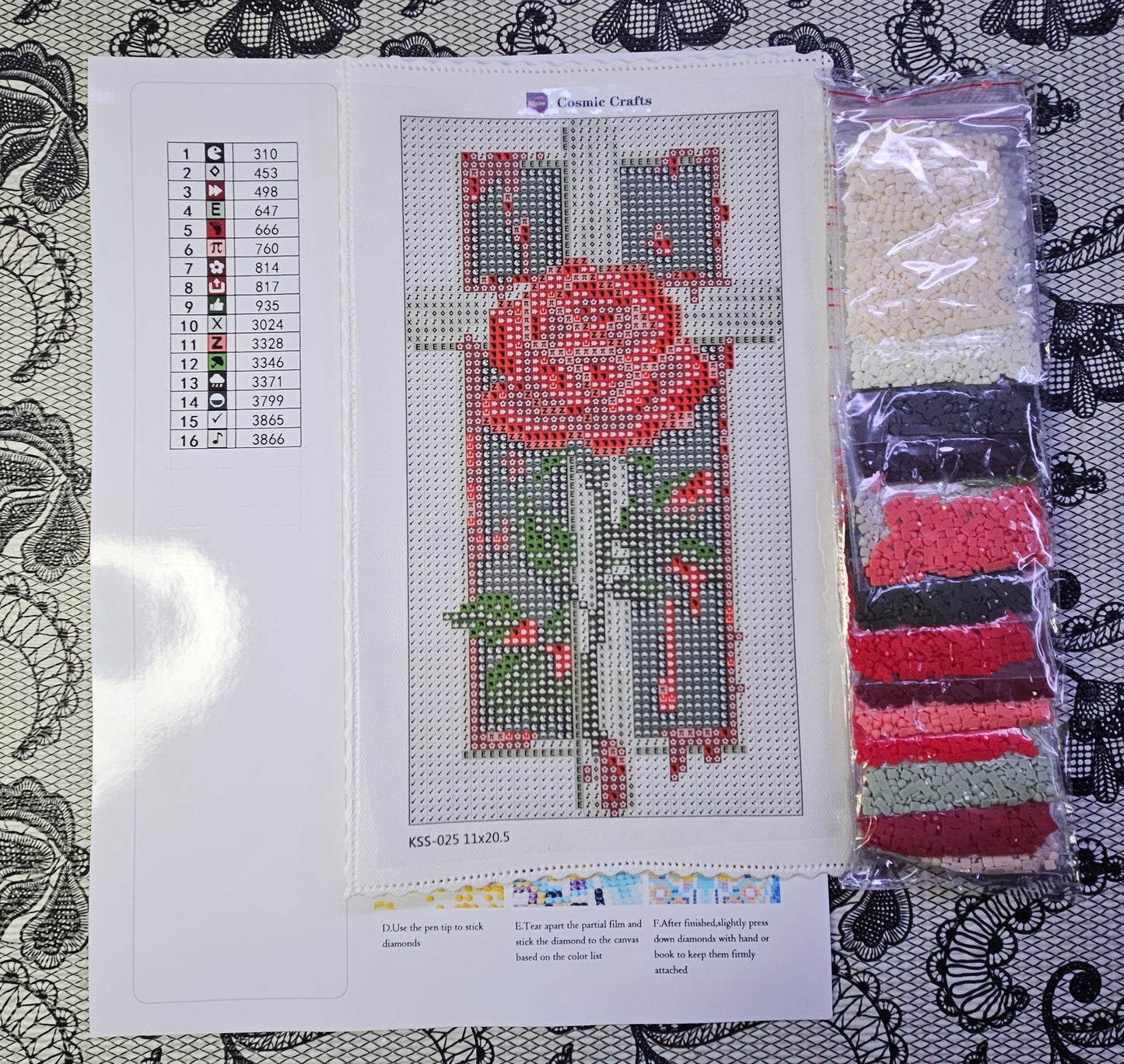 Grace in Bloom – Mini Diamond Painting Kit, Full Square Drill
