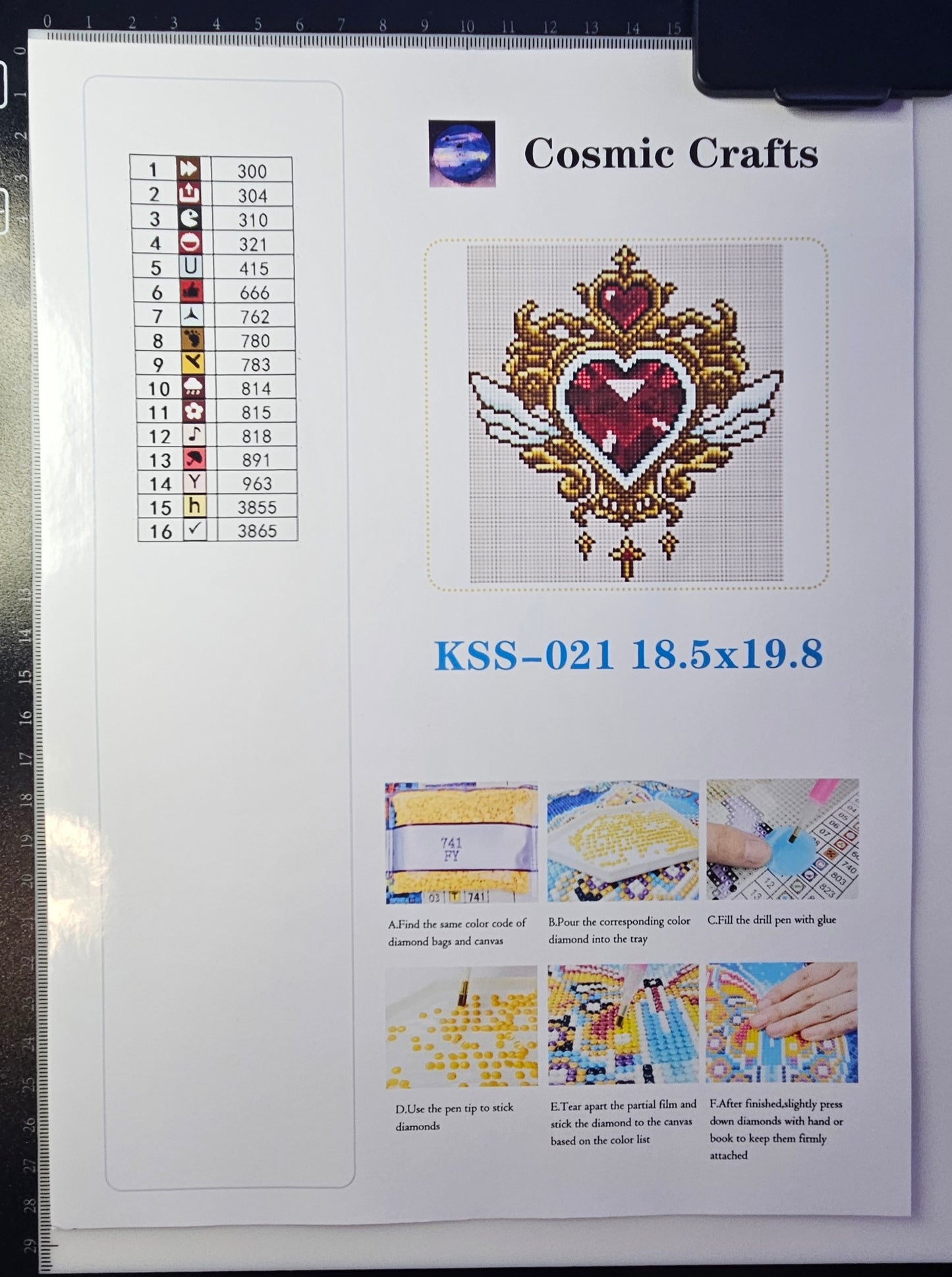 Lifted by Love – Mini Diamond Painting Kit, Full Square Drill