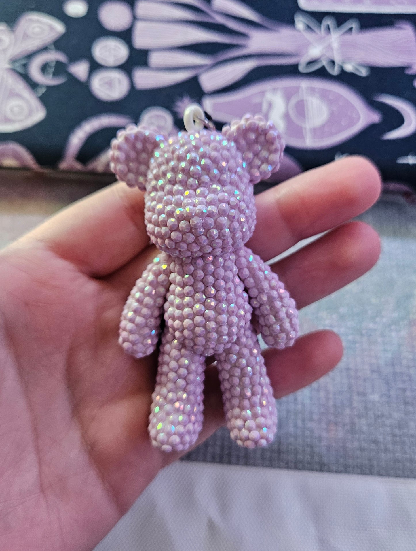 DIY AB Diamond Drill Bear Keychain Kit – Round AB Drills, Full Drill, Choose Your Color
