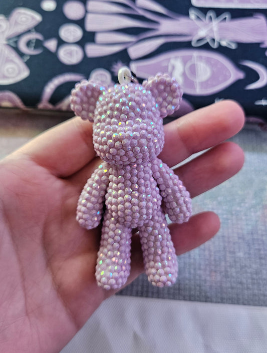 DIY AB Diamond Drill Bear Keychain Kit – Round AB Drills, Full Drill, Choose Your Color