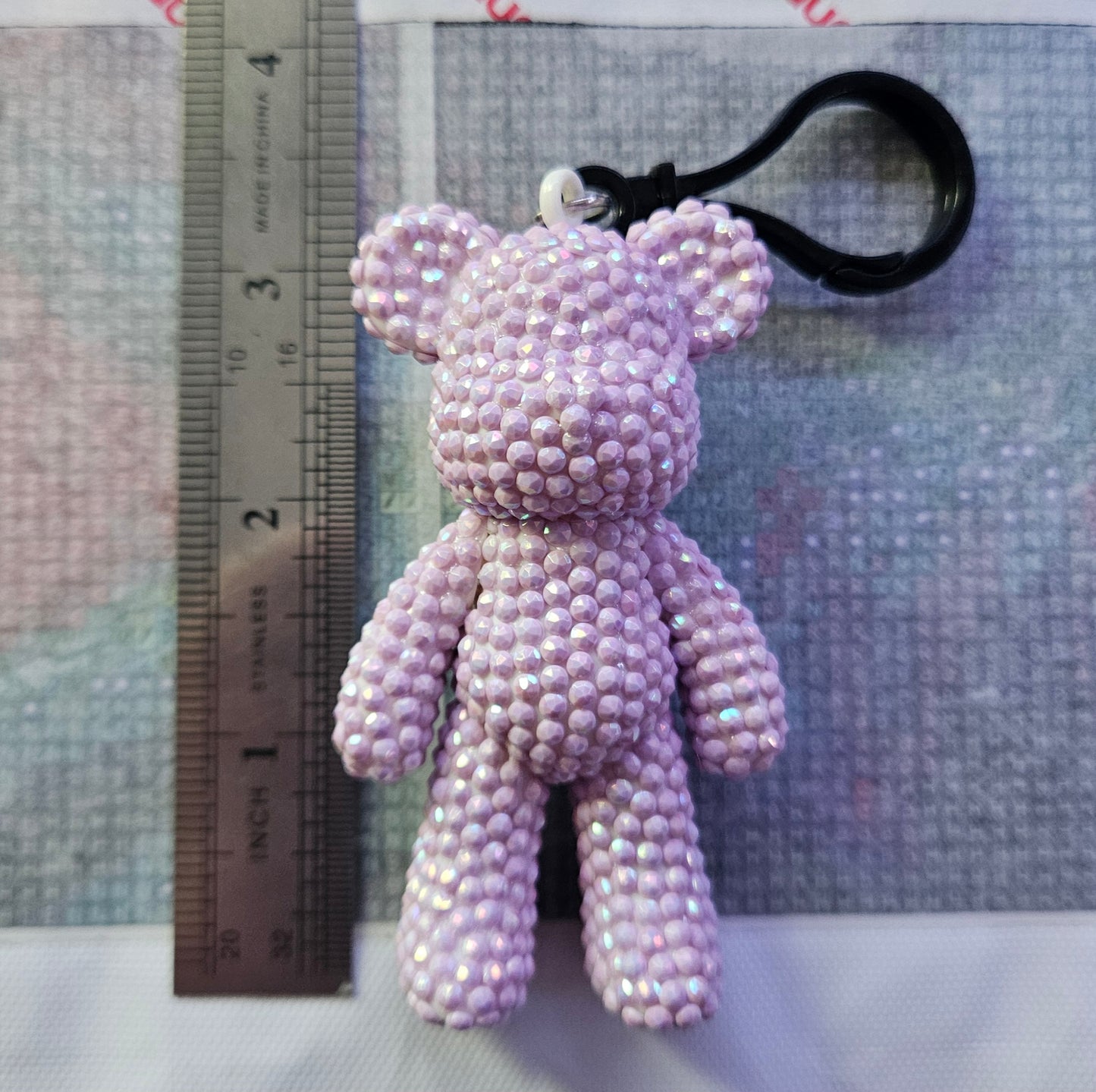 DIY AB Diamond Drill Bear Keychain Kit – Round AB Drills, Full Drill, Choose Your Color