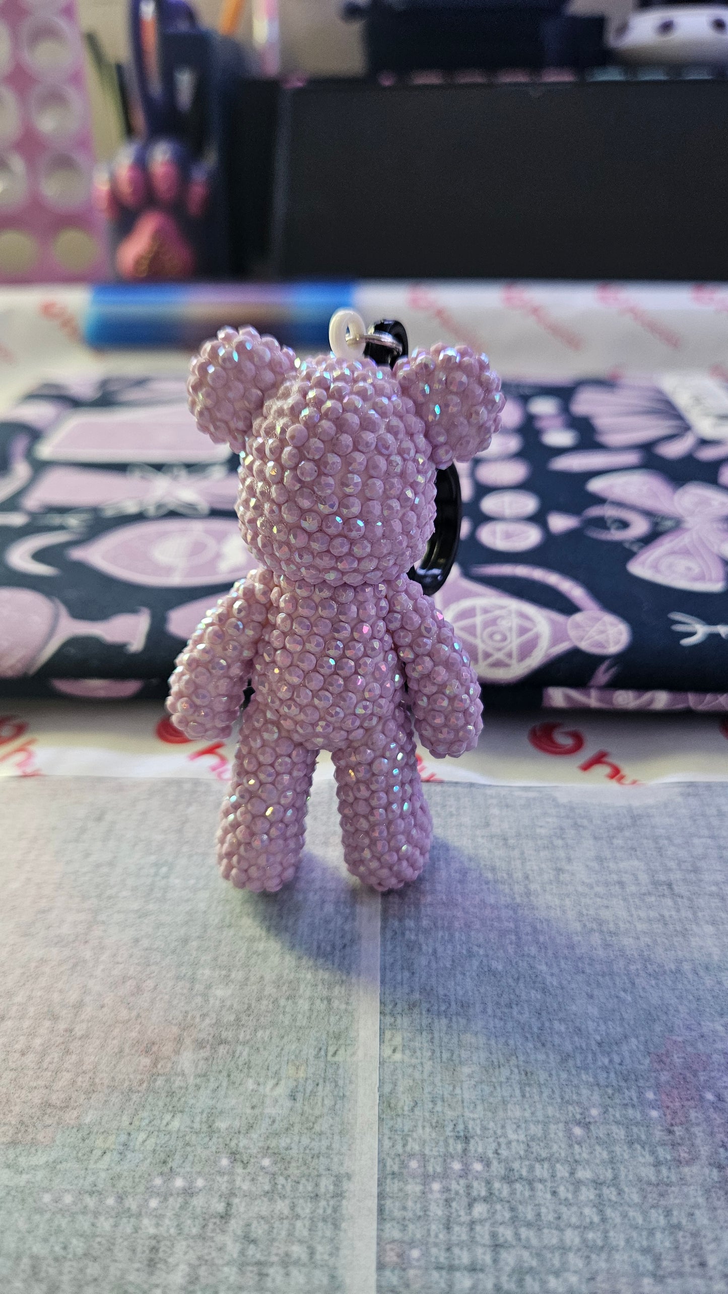 DIY AB Diamond Drill Bear Keychain Kit – Round AB Drills, Full Drill, Choose Your Color