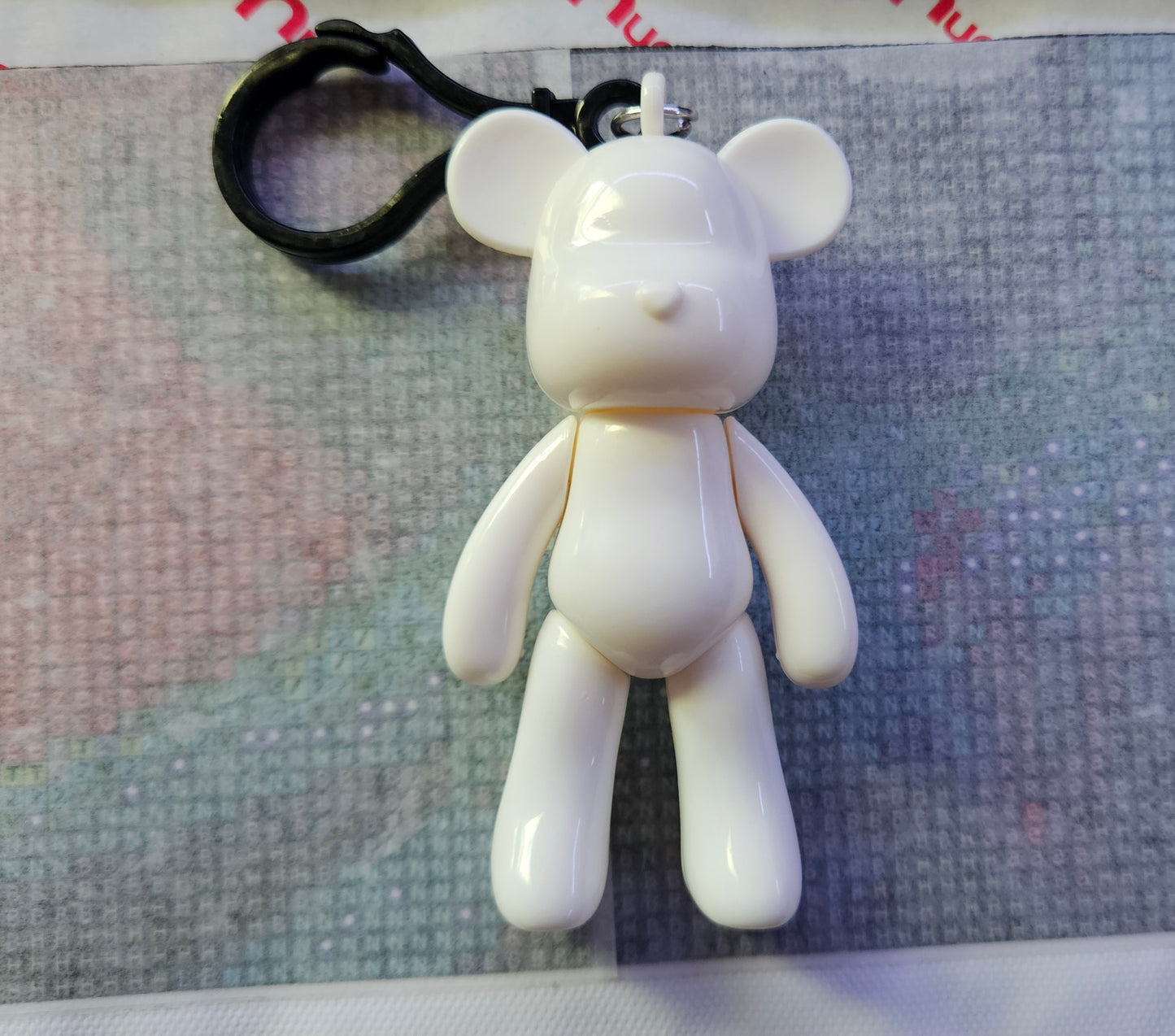 DIY AB Diamond Drill Bear Keychain Kit – Round AB Drills, Full Drill, Choose Your Color