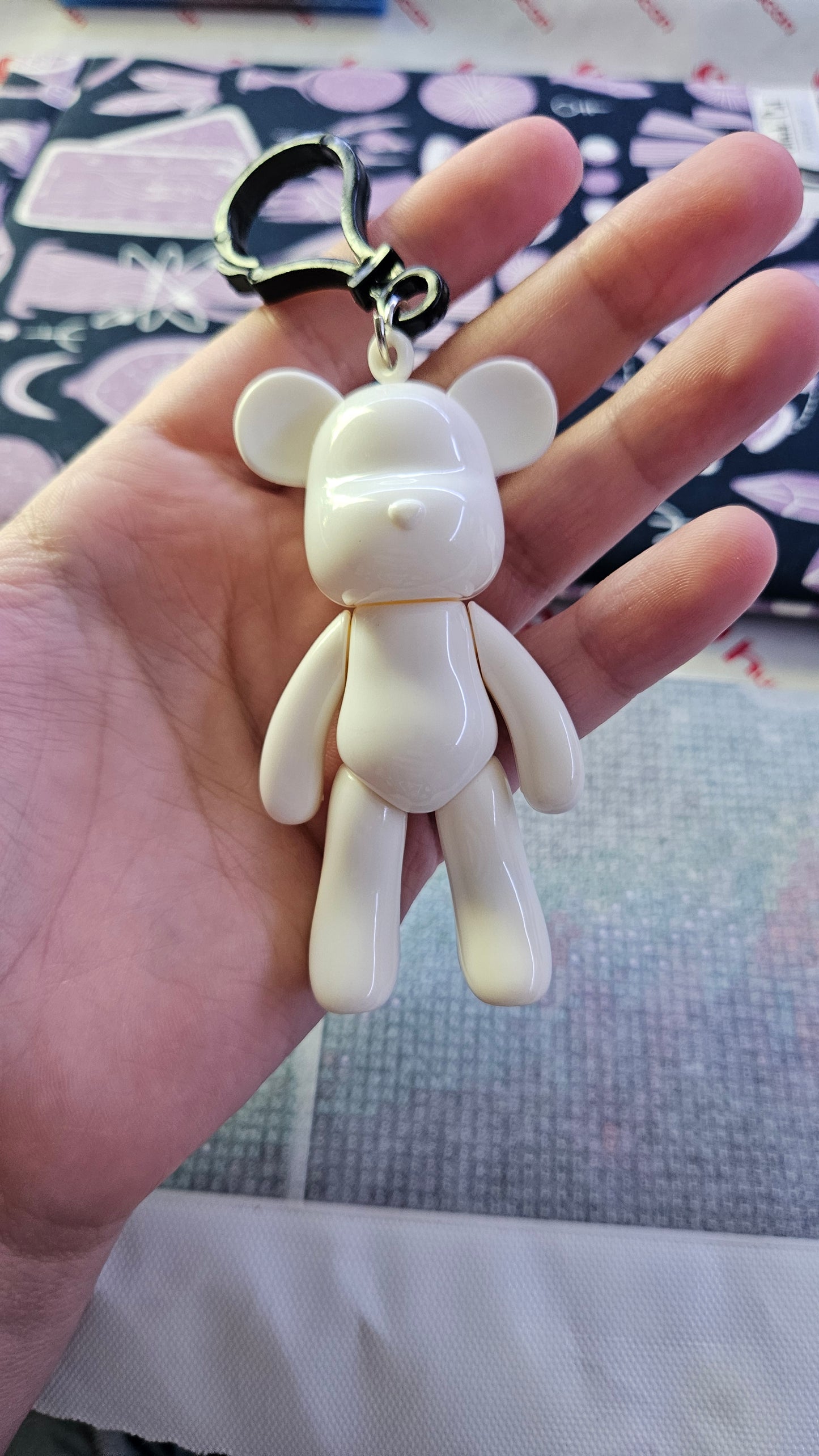 DIY AB Diamond Drill Bear Keychain Kit – Round AB Drills, Full Drill, Choose Your Color