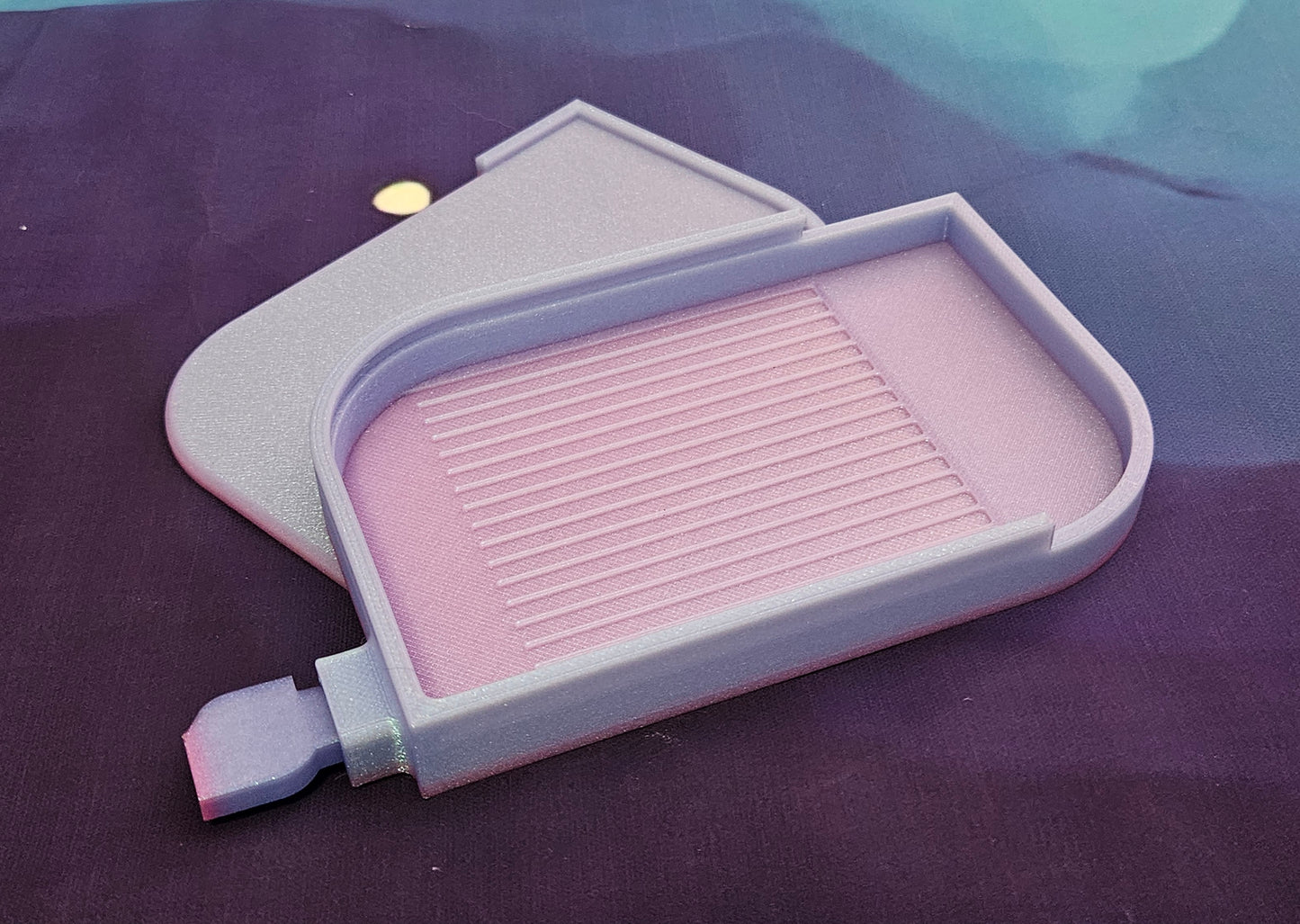 Leaf Washi Diamond Art Tray with Washi Shelf, Sliding Lid & Stopper, 3D Printed Drill Organizer, Unique Diamond Painting Tool