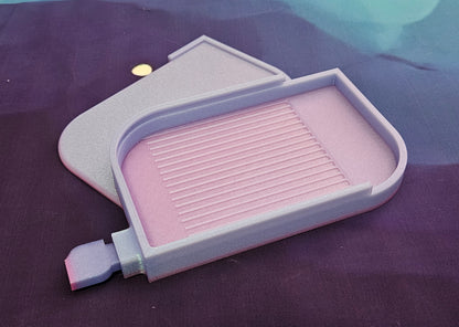 Leaf Washi Diamond Art Tray with Washi Shelf, Sliding Lid & Stopper, 3D Printed Drill Organizer, Unique Diamond Painting Tool