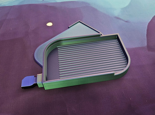 Leaf Diamond Art Tray with Sliding Lid & Stopper, 3D Printed Drill Organizer, Unique Diamond Painting Tool Cosmic Crafts