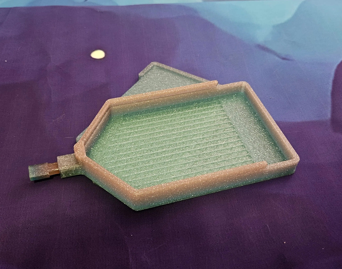 Diamond Painting Tray with Skinny Spout, Slide-On Lid & Stopper, Washi Tape Shelf, 3D Printed Drill Organizer, Rhinestone Craft Accessory Cosmic Crafts