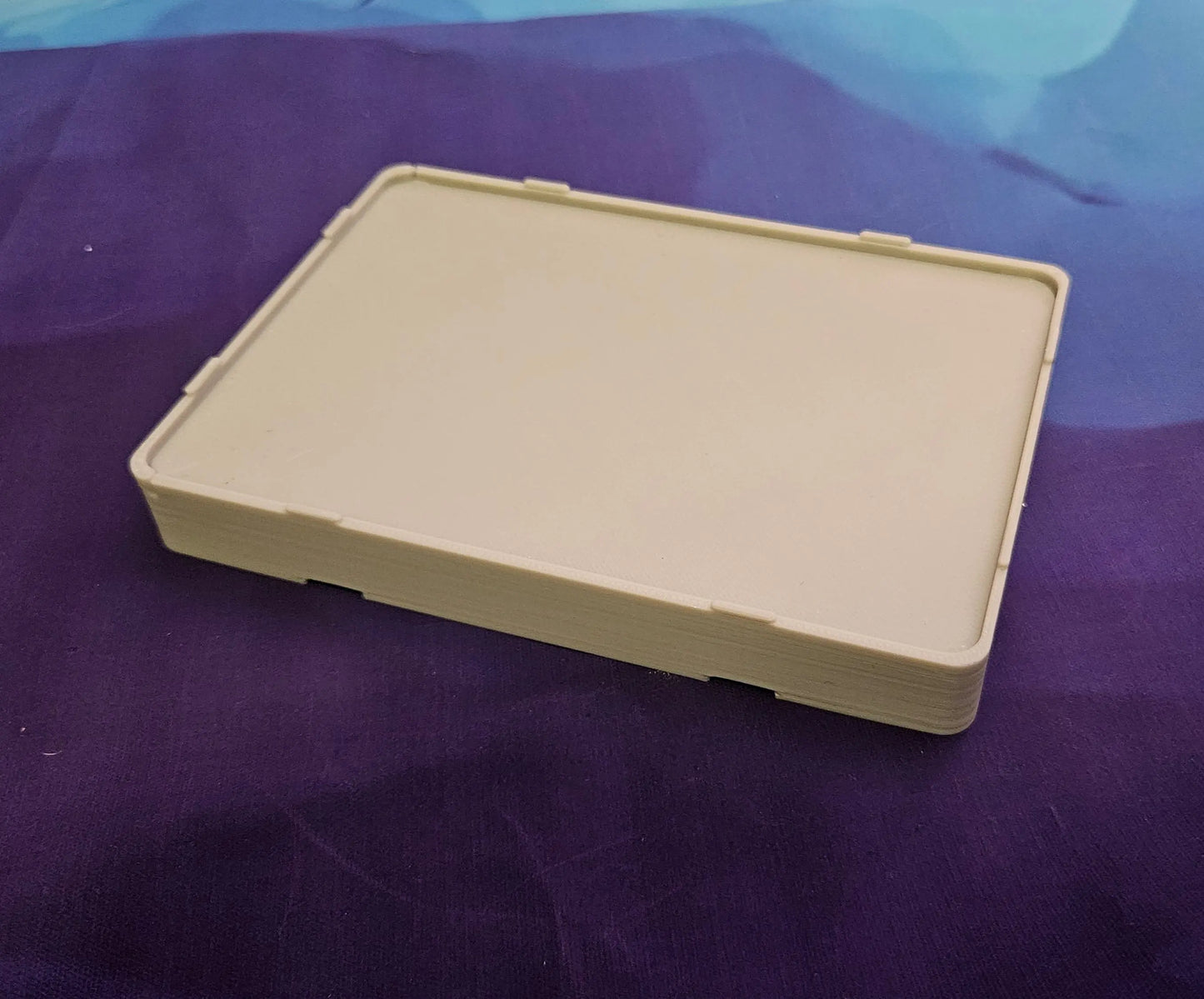 Large Diamond Painting Tray, Combo Spout-less Stacking 3D Printed Tray, Sliding Lid, Single Placer Grid + Standard Lines, STAR Series Cosmic Crafts