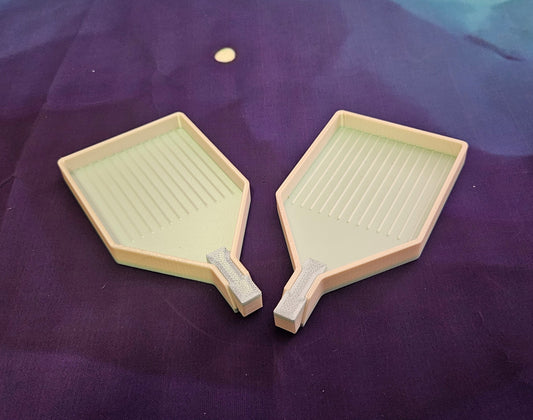 Small Diamond Art Trays with Stoppers, Easy to Use, Set of 2 Small Diamond Painting Trays, Great Craft Accessory, Diamond Dots Tool Cosmic Crafts