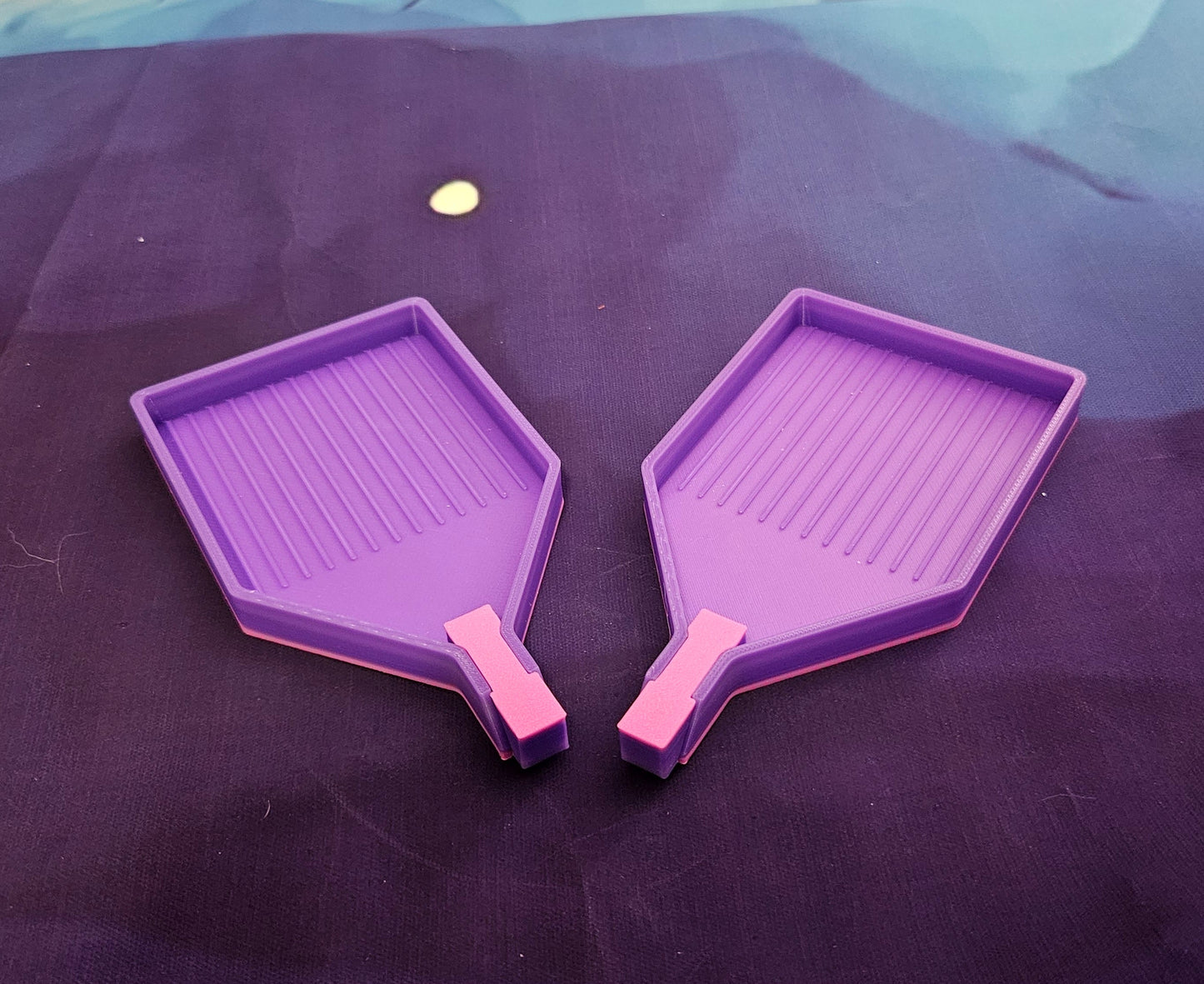 Small Diamond Art Trays with Stoppers, Easy to Use, Set of 2 Small Diamond Painting Trays, Great Craft Accessory, Diamond Dots Tool Cosmic Crafts