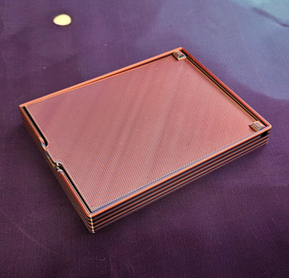 FLIP Dual Color Diamond Art Tray with Flip Lid & Sloped Spout, 3D Printed Drill Tray, Unique Diamond Painting Tool Cosmic Crafts