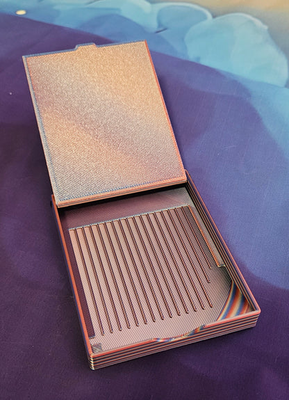 FLIP Dual Color Diamond Art Tray with Flip Lid & Sloped Spout, 3D Printed Drill Tray, Unique Diamond Painting Tool Cosmic Crafts