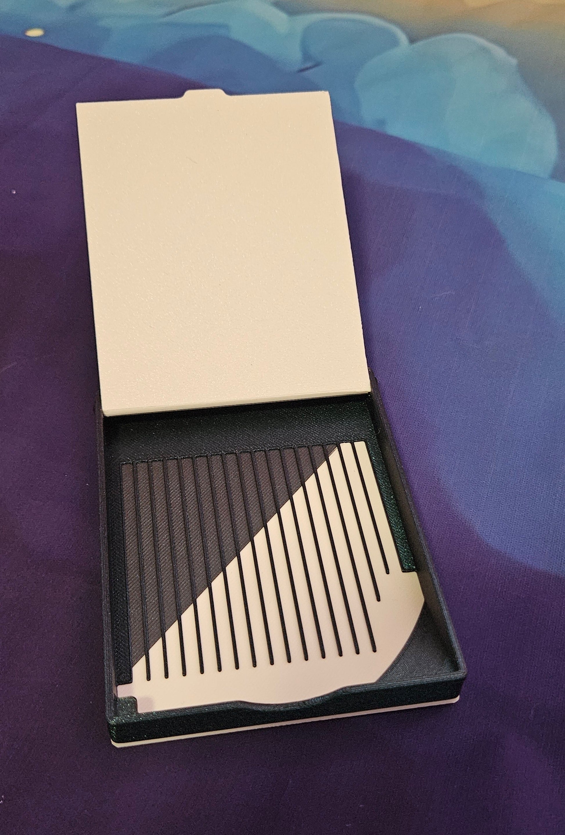FLIP Dual Color Diamond Art Tray with Flip Lid & Sloped Spout, 3D Printed Drill Tray, Unique Diamond Painting Tool Cosmic Crafts
