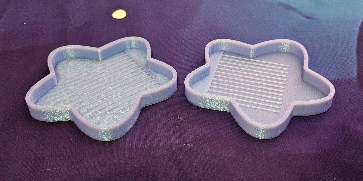 Set of 2 Star Diamond Painting Trays, 3D Printed Novelty Drill Trays, Cute Cosmic Craft Supplies, Diamond Art Accessories, Rhinestone Tool Cosmic Crafts