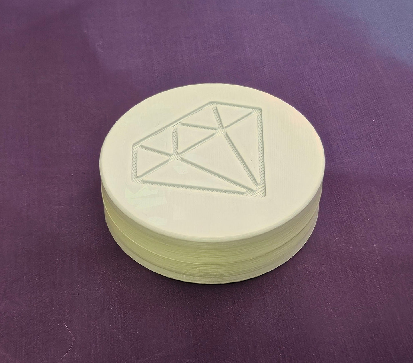 Diamond Painting Wax Container, Easy to Refill, Diamond Art Putty Storage Container, Re-usable 3D Printed Rhinestone Holographic Tack Pot Cosmic Crafts