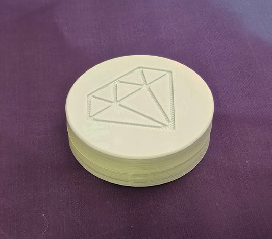 Diamond Painting Wax Container, Easy to Refill, Diamond Art Putty Storage Container, Re-usable 3D Printed Rhinestone Holographic Tack Pot Cosmic Crafts
