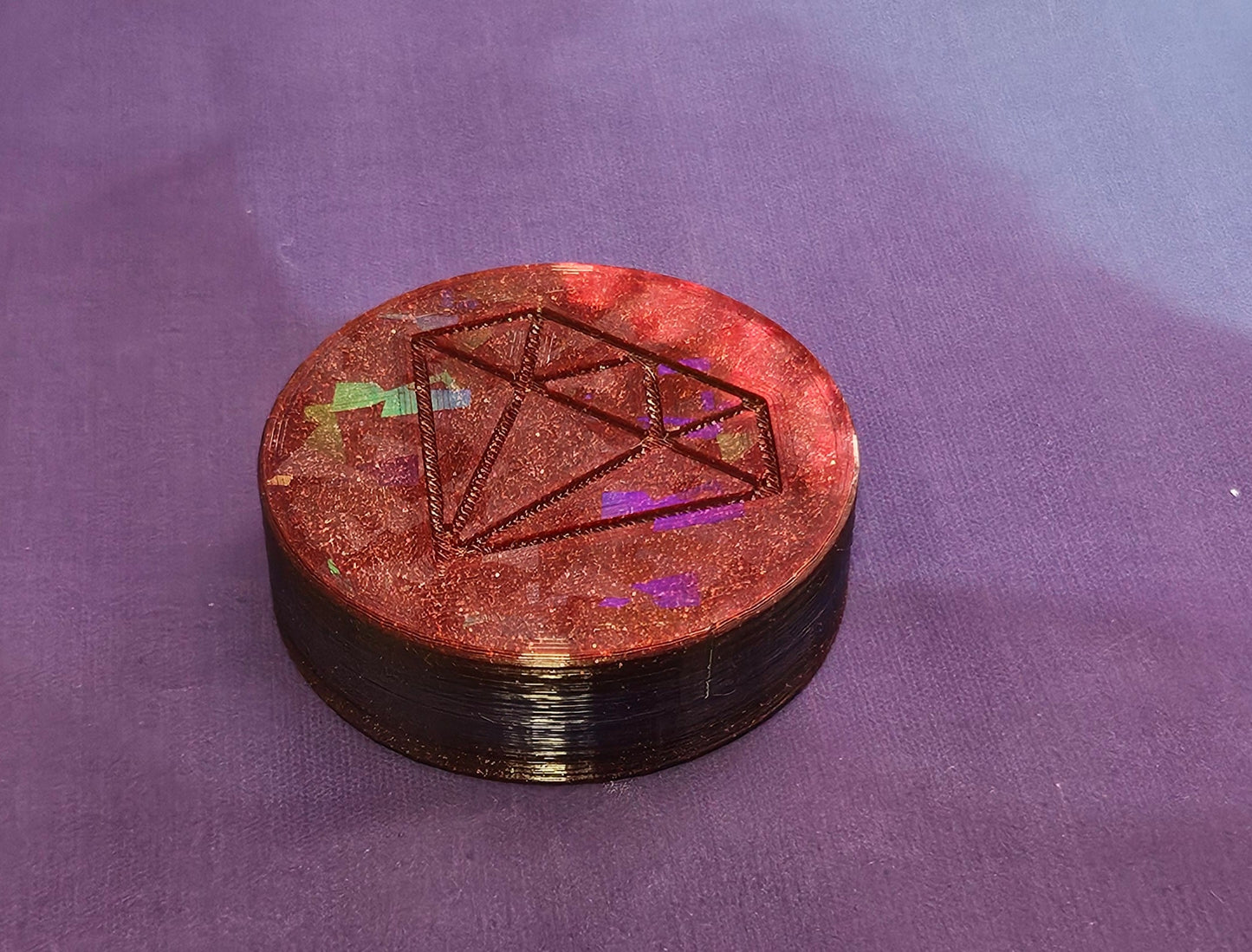 Diamond Painting Wax Container, Easy to Refill, Diamond Art Putty Storage Container, Re-usable 3D Printed Rhinestone Holographic Tack Pot Cosmic Crafts