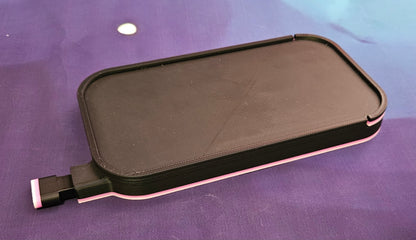 Long Landscape Diamond Art Tray with Sliding Lid & Washi Shelf, Extra Capacity Drill Tray, 3D Printed Rhinestone Accessory Cosmic Crafts