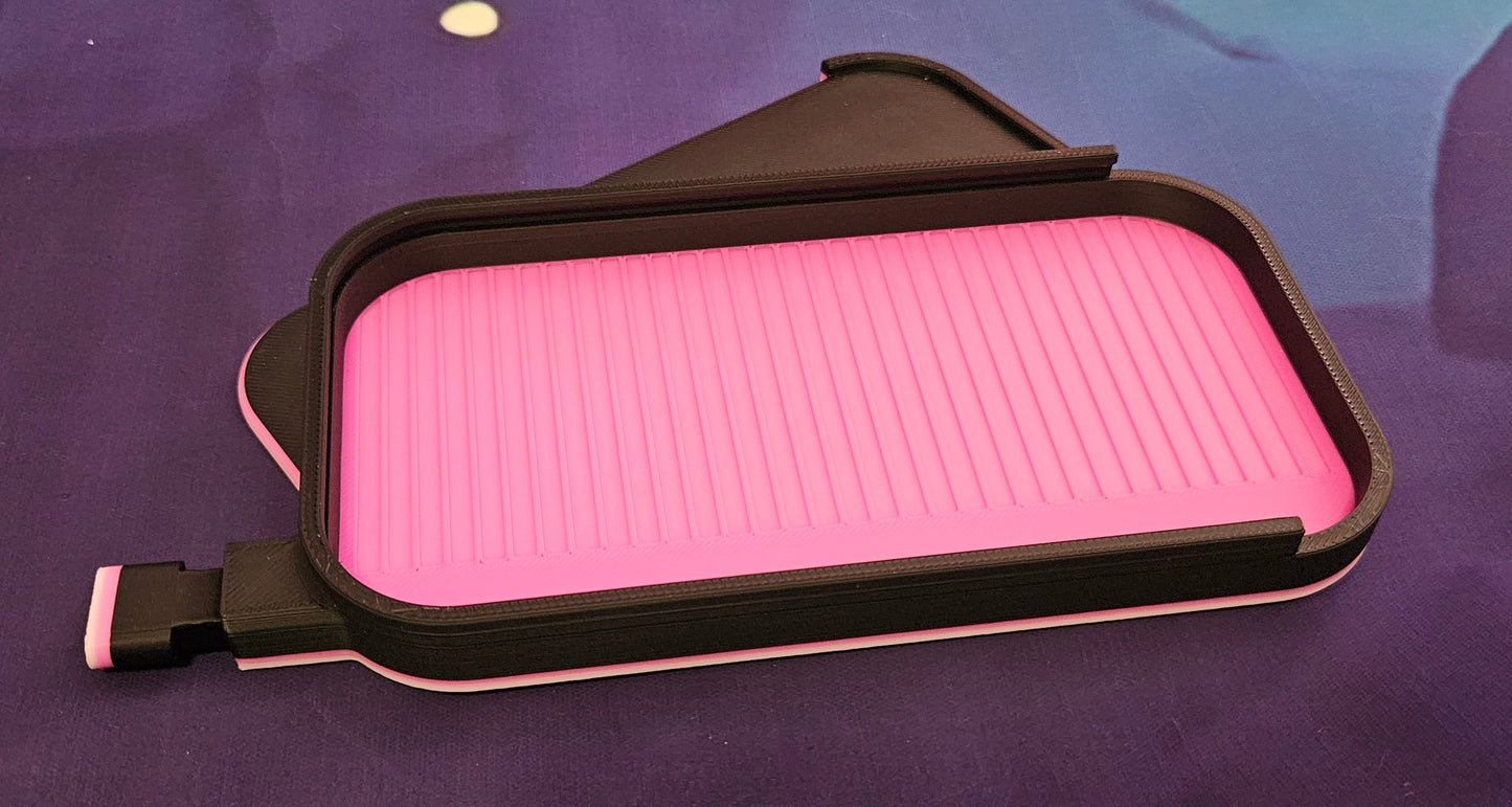 Long Landscape Diamond Art Tray with Sliding Lid & Washi Shelf, Extra Capacity Drill Tray, 3D Printed Rhinestone Accessory Cosmic Crafts