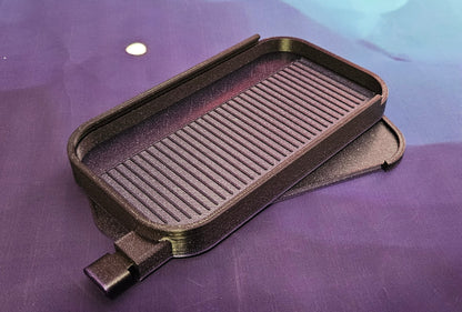 Long Landscape Diamond Art Tray with Sliding Lid & Washi Shelf, Extra Capacity Drill Tray, 3D Printed Rhinestone Accessory Cosmic Crafts