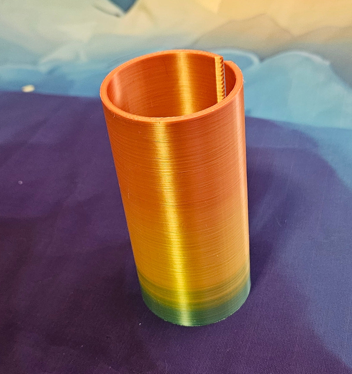 Medium Diamond Painting Canvas Roll Holder, 3D Printed Canvas Tube with Slot, Works with Table Clamps, Unfinished Canvas Protector Cosmic Crafts