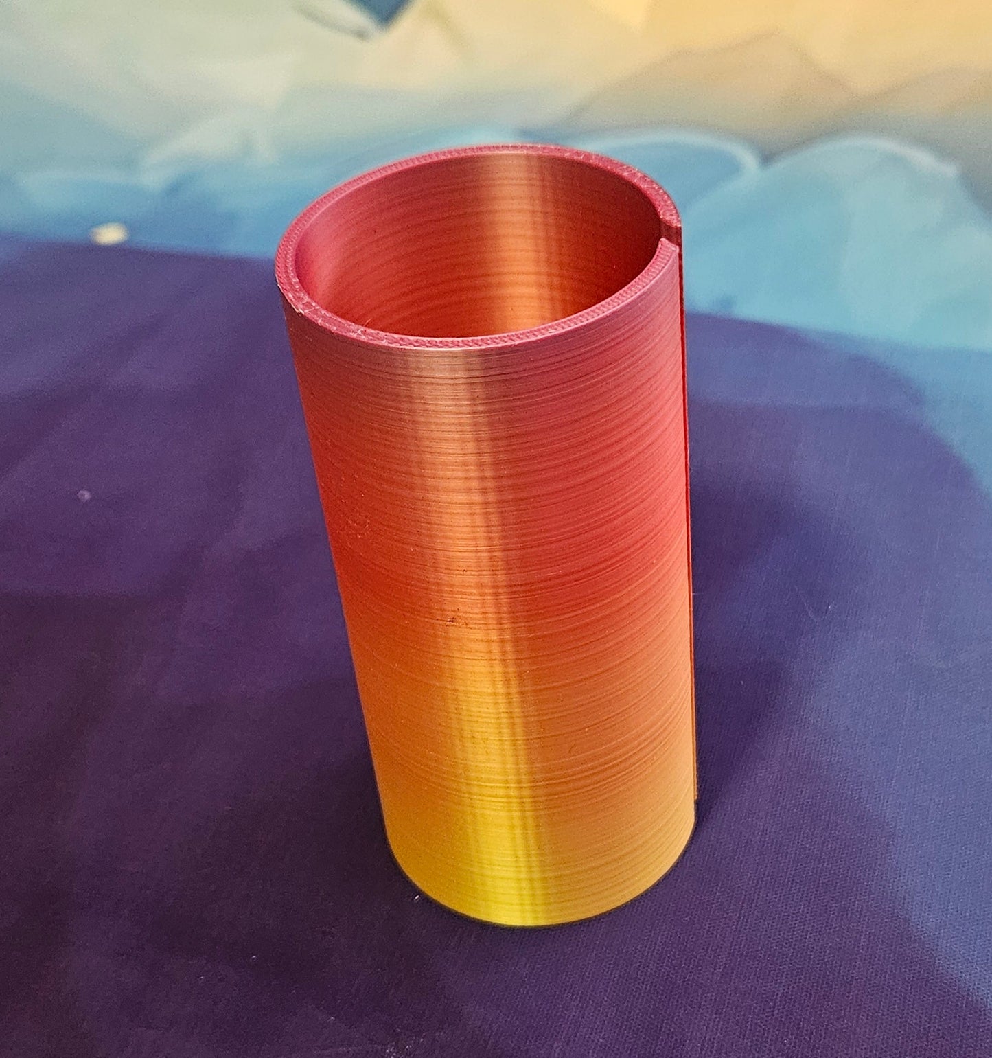 Medium Diamond Painting Canvas Roll Holder, 3D Printed Canvas Tube with Slot, Works with Table Clamps, Unfinished Canvas Protector Cosmic Crafts