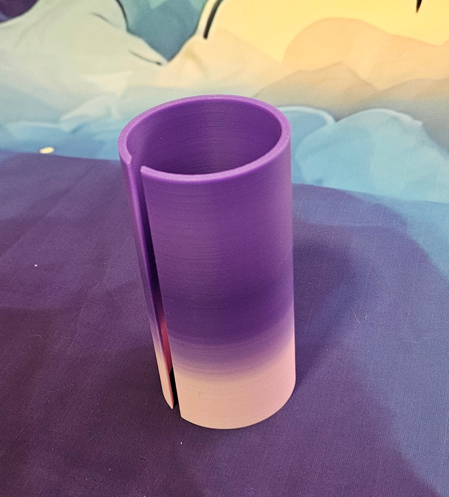 Medium Diamond Painting Canvas Roll Holder, 3D Printed Canvas Tube with Slot, Works with Table Clamps, Unfinished Canvas Protector Cosmic Crafts