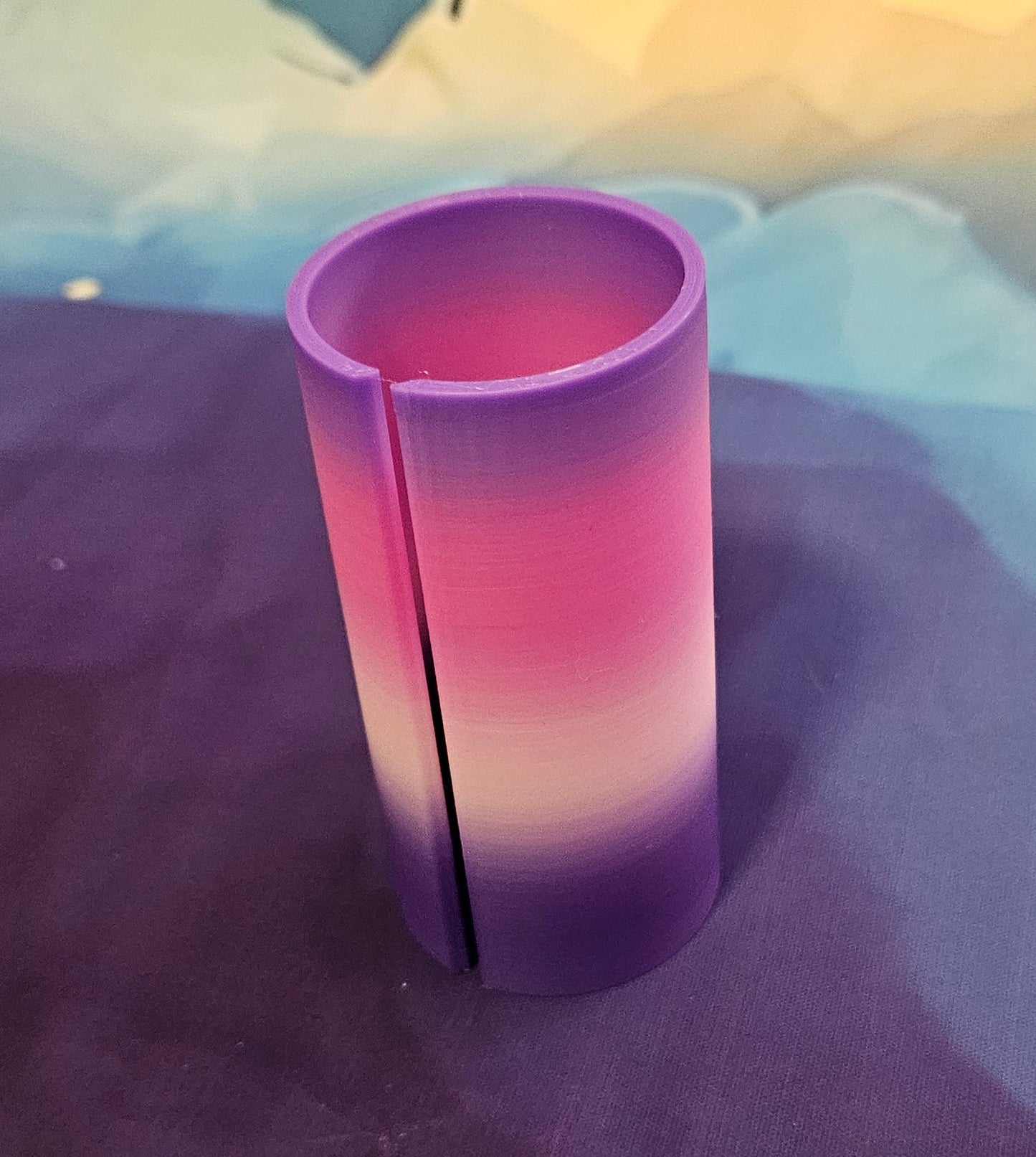 Medium Diamond Painting Canvas Roll Holder, 3D Printed Canvas Tube with Slot, Works with Table Clamps, Unfinished Canvas Protector Cosmic Crafts