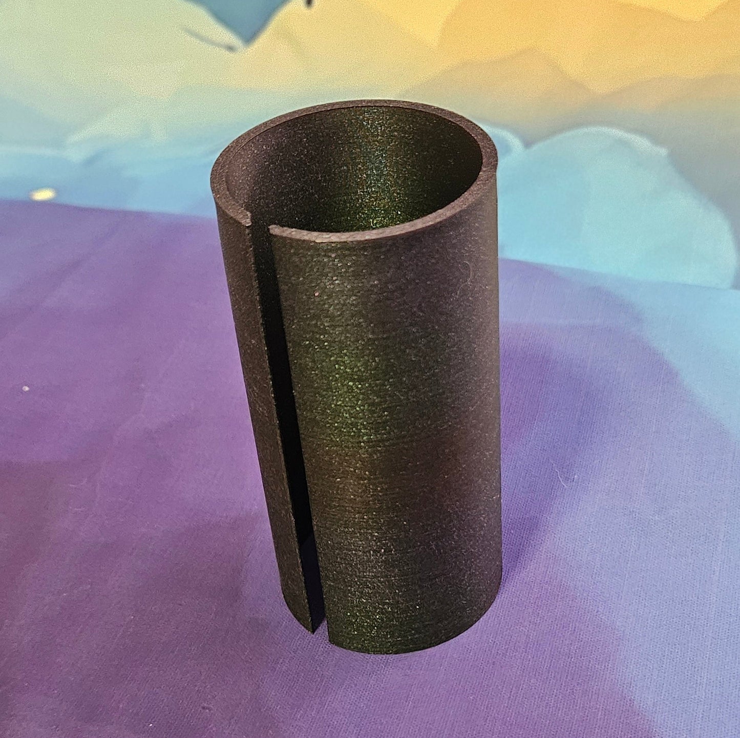 Medium Diamond Painting Canvas Roll Holder, 3D Printed Canvas Tube with Slot, Works with Table Clamps, Unfinished Canvas Protector Cosmic Crafts