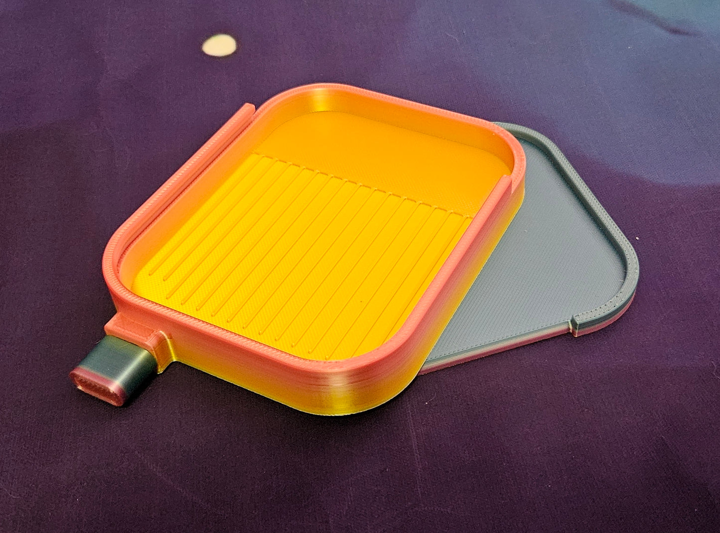 Pebble Washi Diamond Art Tray, 3D Printed Rhinestone Painting Organizer with Lid and Stopper