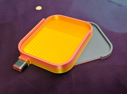 Pebble Washi Diamond Art Tray, 3D Printed Rhinestone Painting Organizer with Lid and Stopper