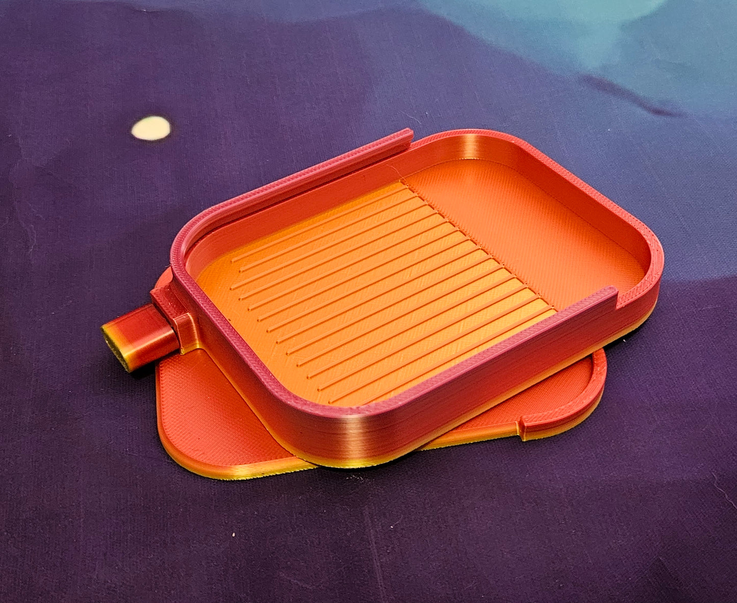 Pebble Washi Diamond Art Tray, 3D Printed Rhinestone Painting Organizer with Lid and Stopper